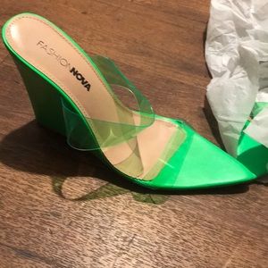 Brand new wedge heels. Never worn